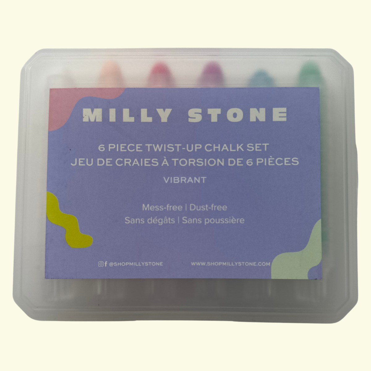 6-Piece Twist-up Chalk Set - Vibrant