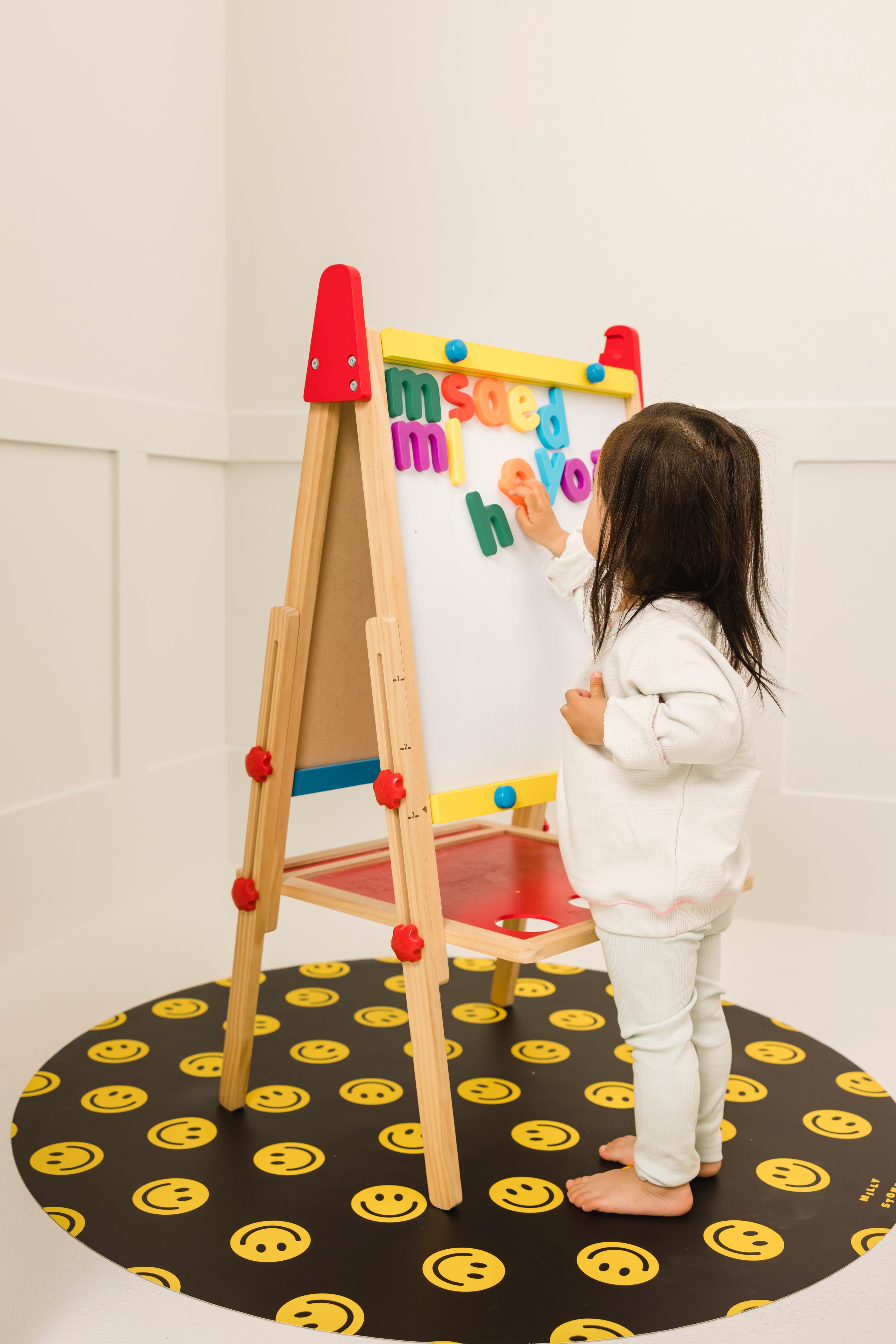 Catch All Mat for Mealtime & Playtime Mess - Classic Smiley *Limited Edition*
