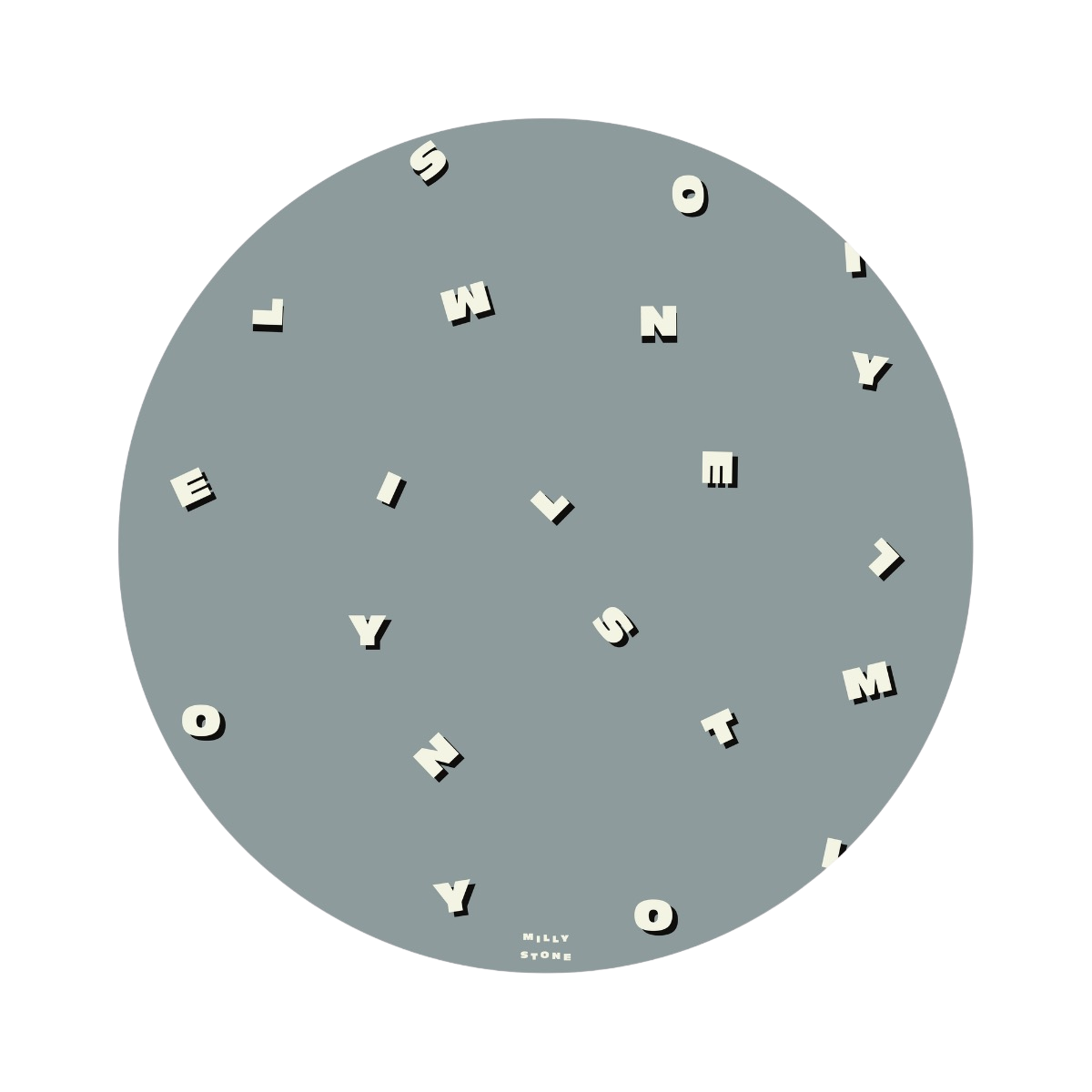 Catch All Mat for Mealtime & Playtime Mess - Letters