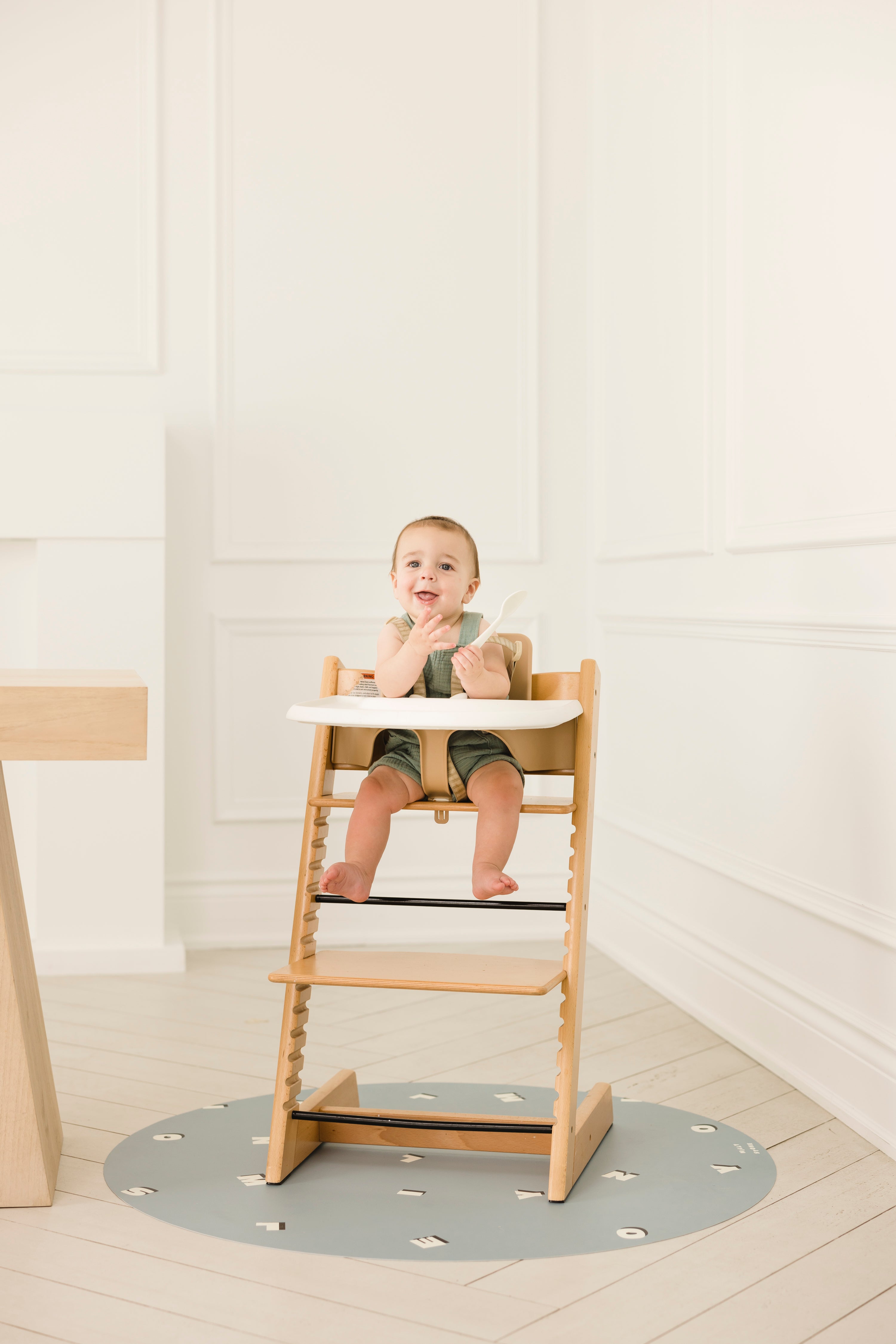 Catch All Mat for Mealtime & Playtime Mess - Letters