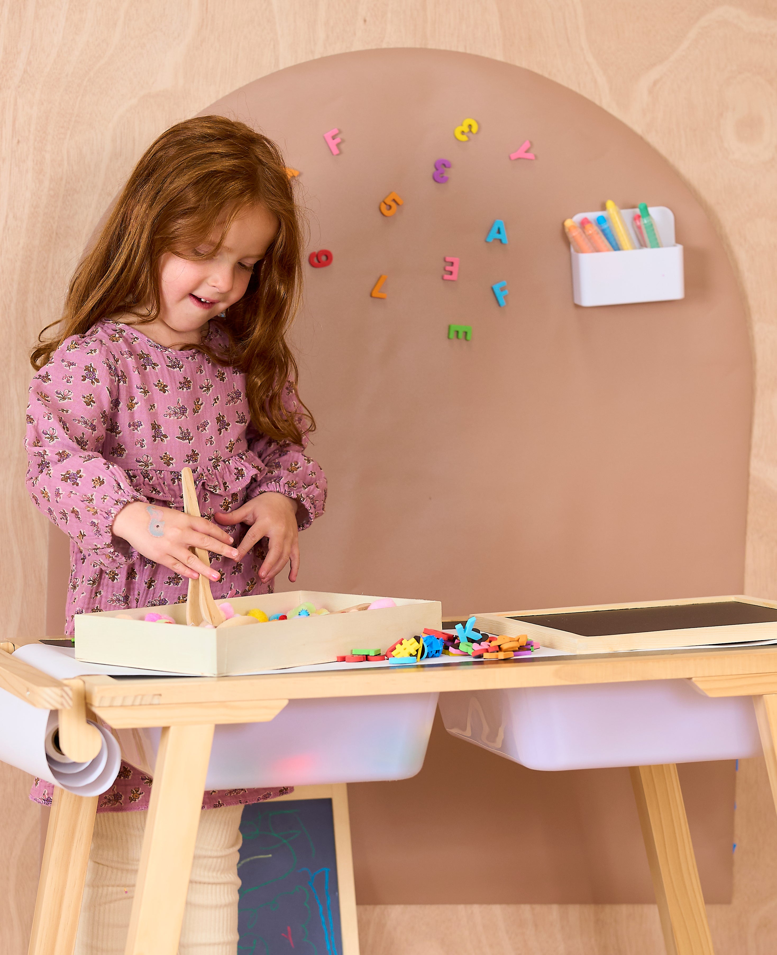 Magnetic Chalk Holder - White