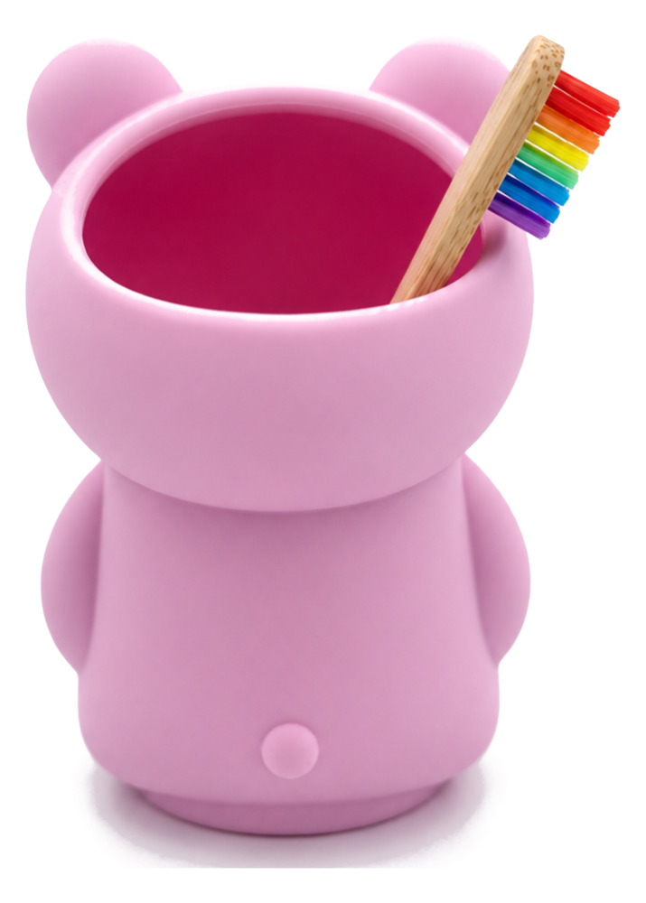 Silicone Toothbrush Holder - Bear