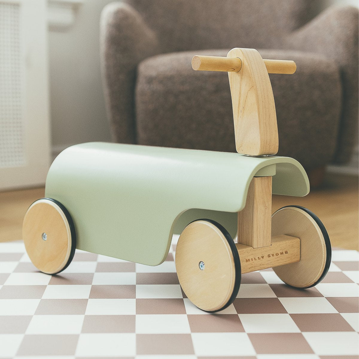 Ride-on Balance Car – Sage Green lifestyle