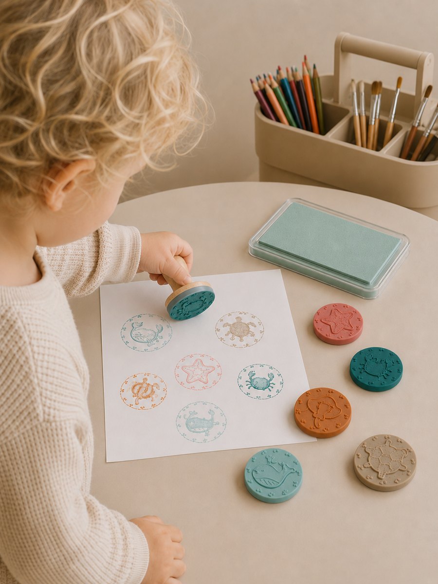 Silicone Sea Friends Stamp Set