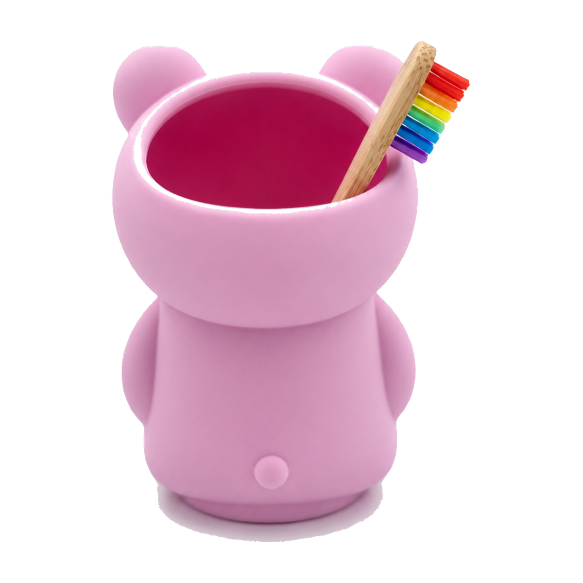 Strawberry Milk bear toothbrush holder with toothbrush
