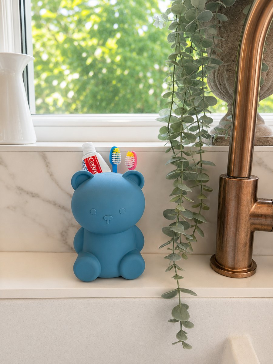 Silicone Toothbrush Holder - Bear