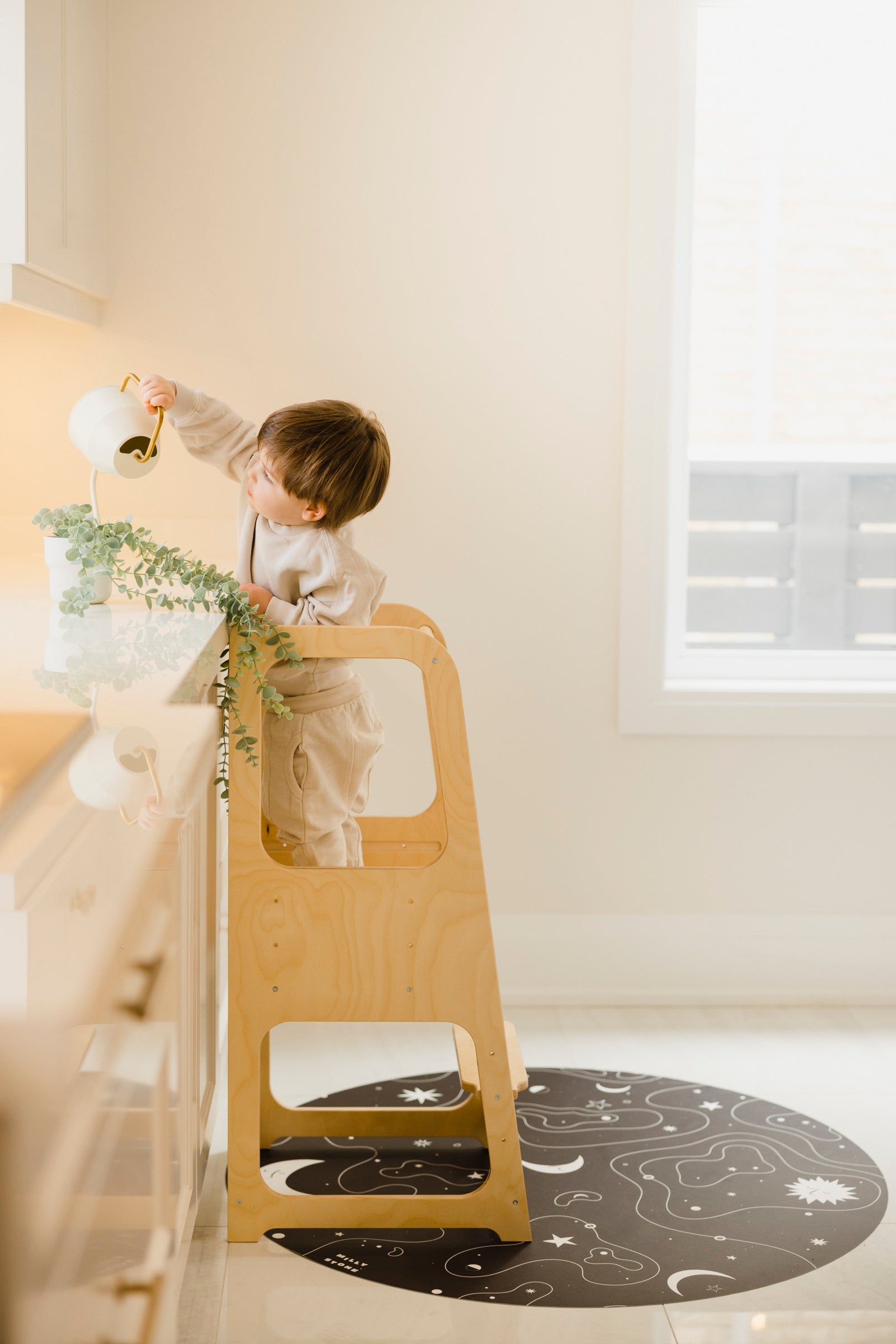 Catch All Mat for Mealtime & Playtime Mess - Constellation