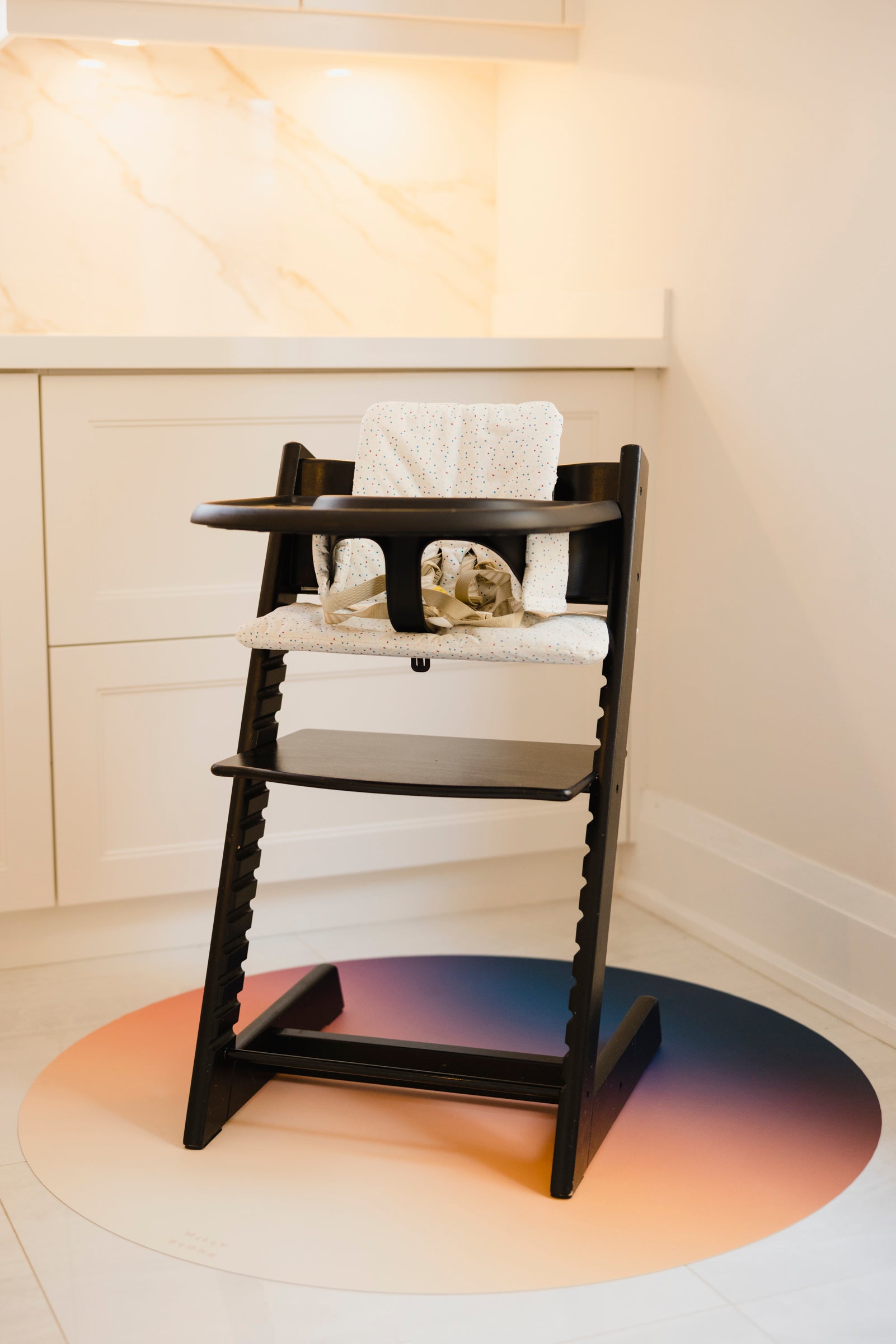 Catch All Mat for Mealtime & Playtime Mess - Sunset