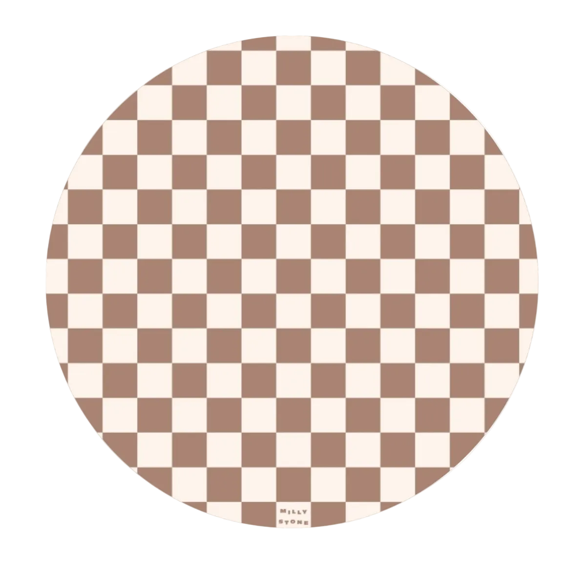 Catch All Mat for Mealtime & Playtime Mess - Toffee Checkerboard