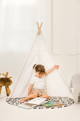 Catch All Mat for Mealtime & Playtime Mess - Leopard