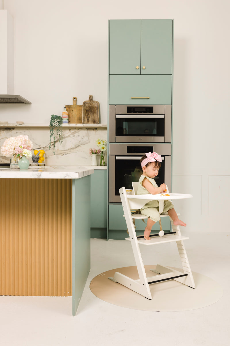 Catch All Mat for Mealtime & Playtime Mess- Sand Ombre