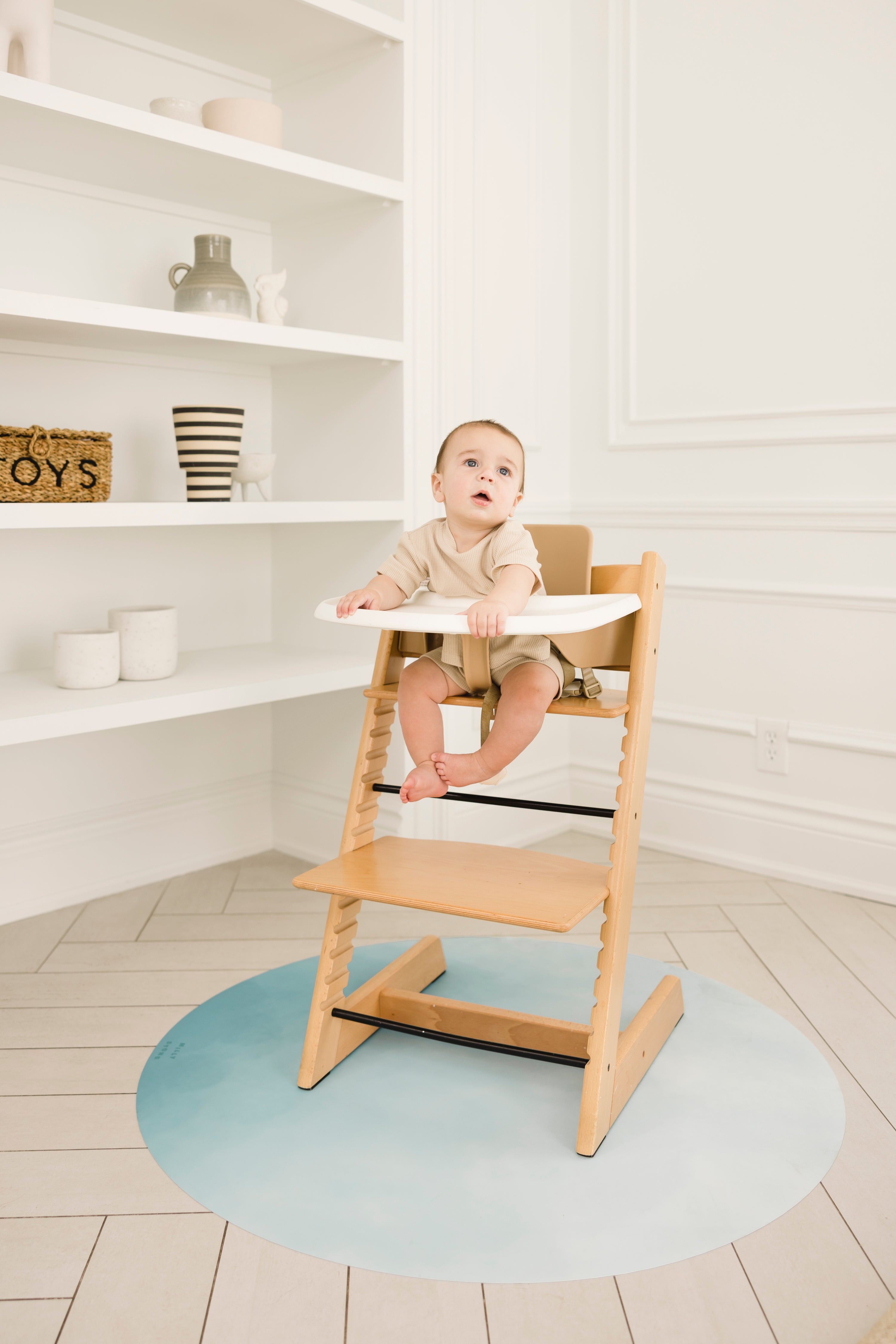 Catch All Mat for Mealtime & Playtime Mess - Ocean