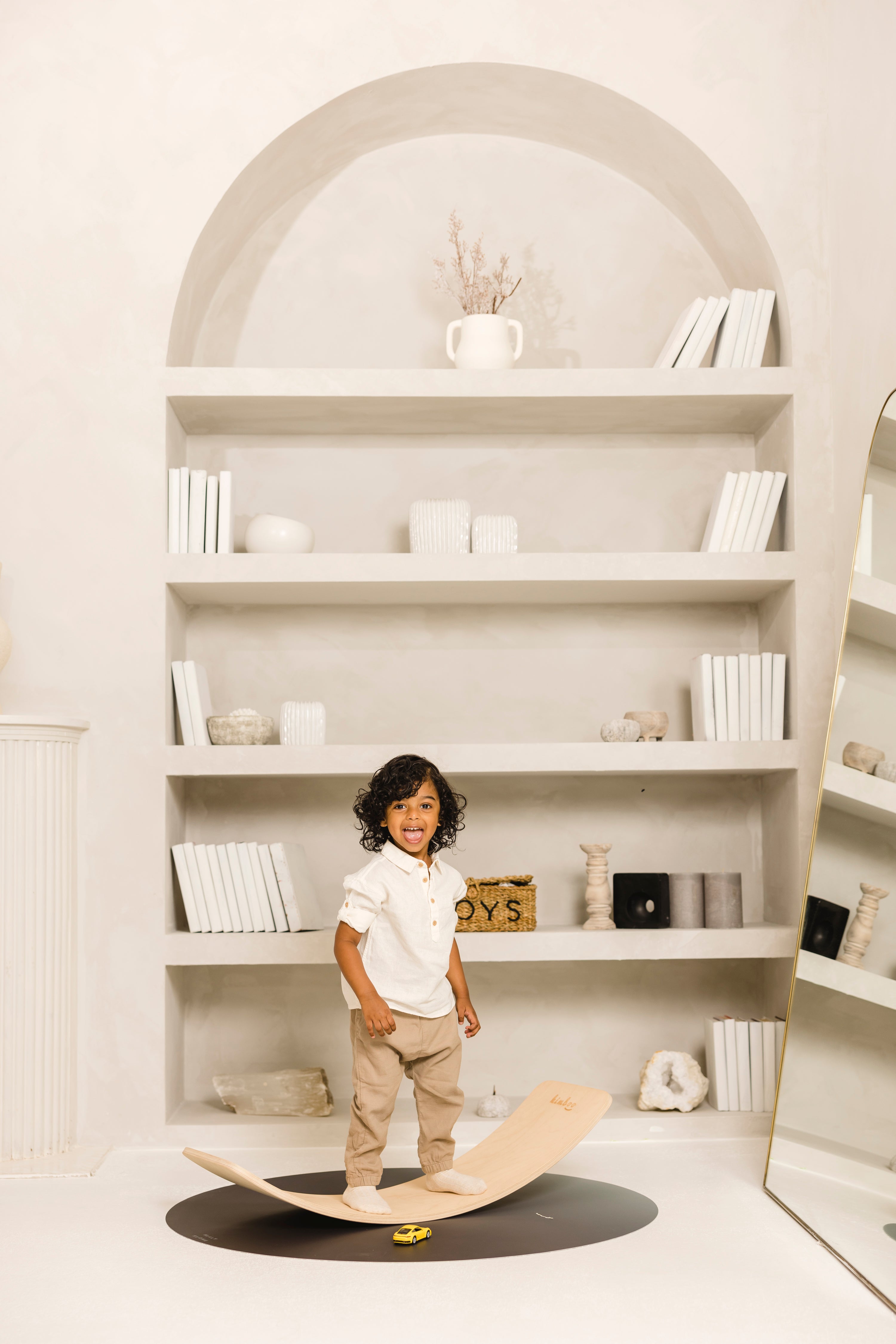 Catch All Mat for Mealtime & Playtime Mess - Grey Ombré