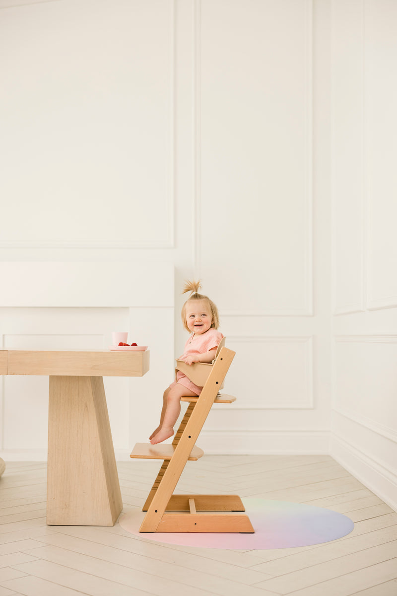 Catch All Mat for Mealtime & Playtime Mess - Cotton Candy