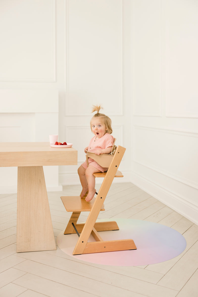 Catch All Mat for Mealtime & Playtime Mess - Cotton Candy