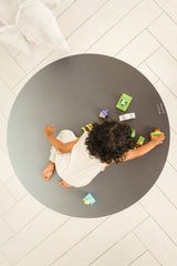 Catch All Mat for Mealtime & Playtime Mess - Grey Ombré