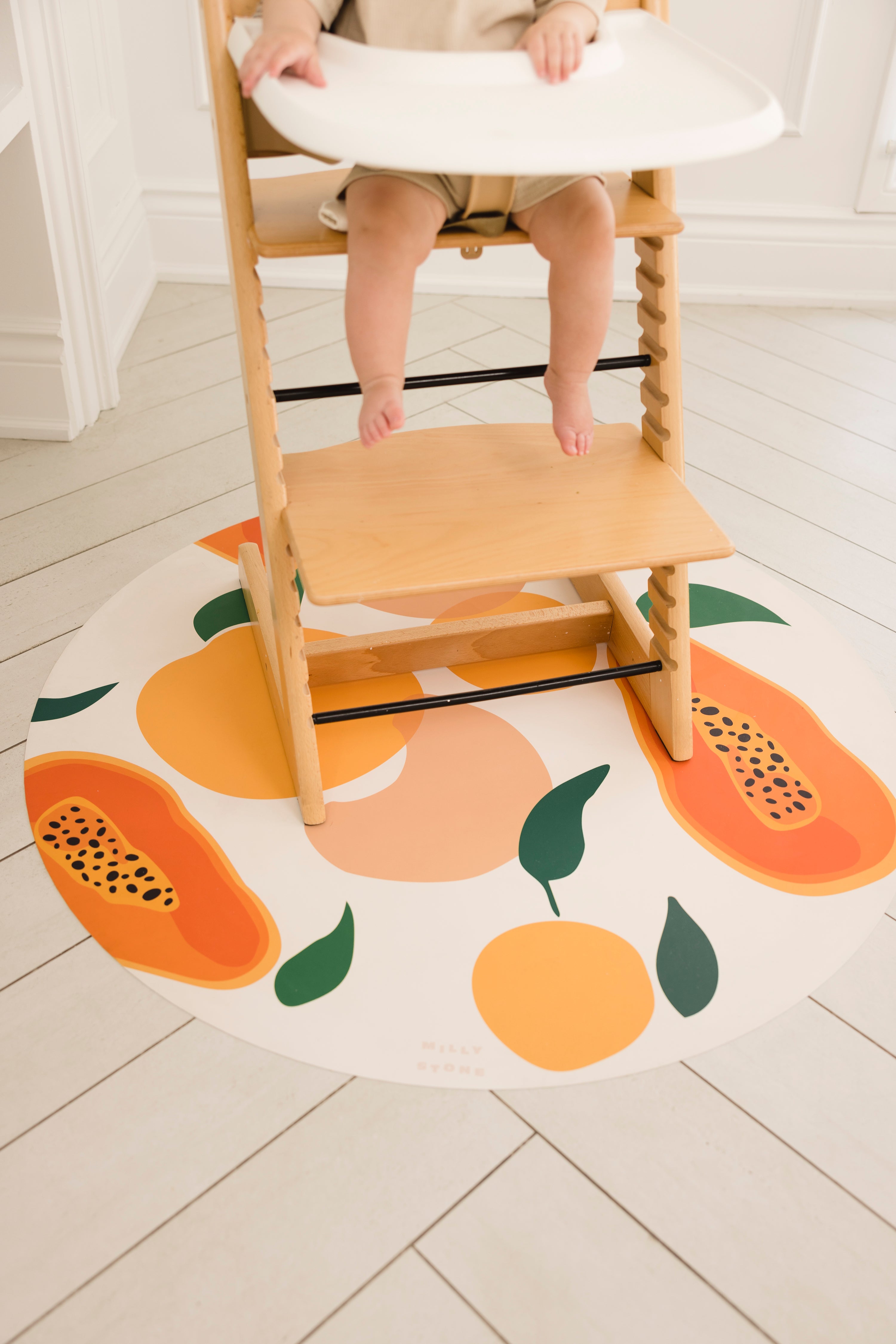 Catch All Mat for Mealtime & Playtime Mess - Juicy Fruit