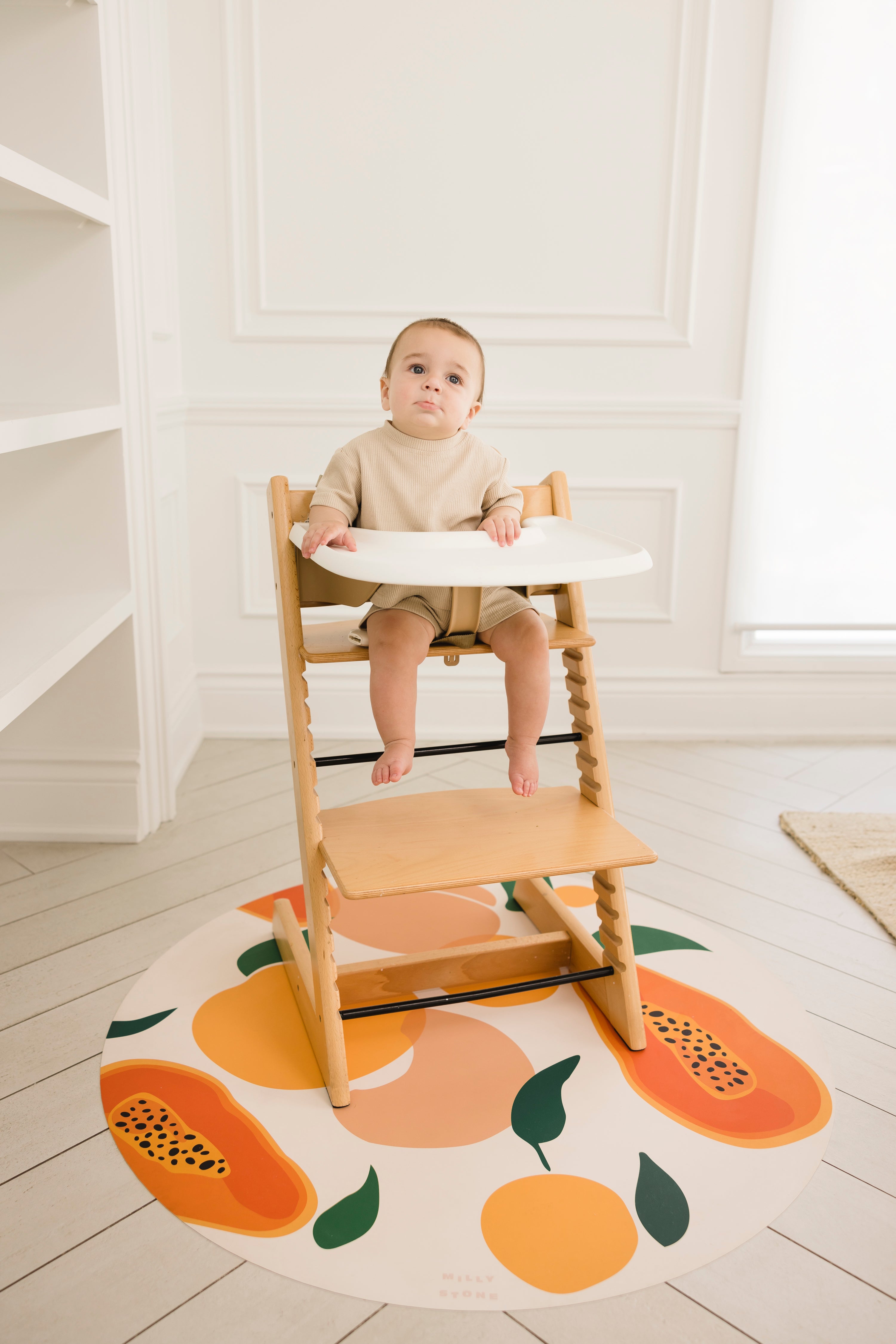 Catch All Mat for Mealtime & Playtime Mess - Juicy Fruit