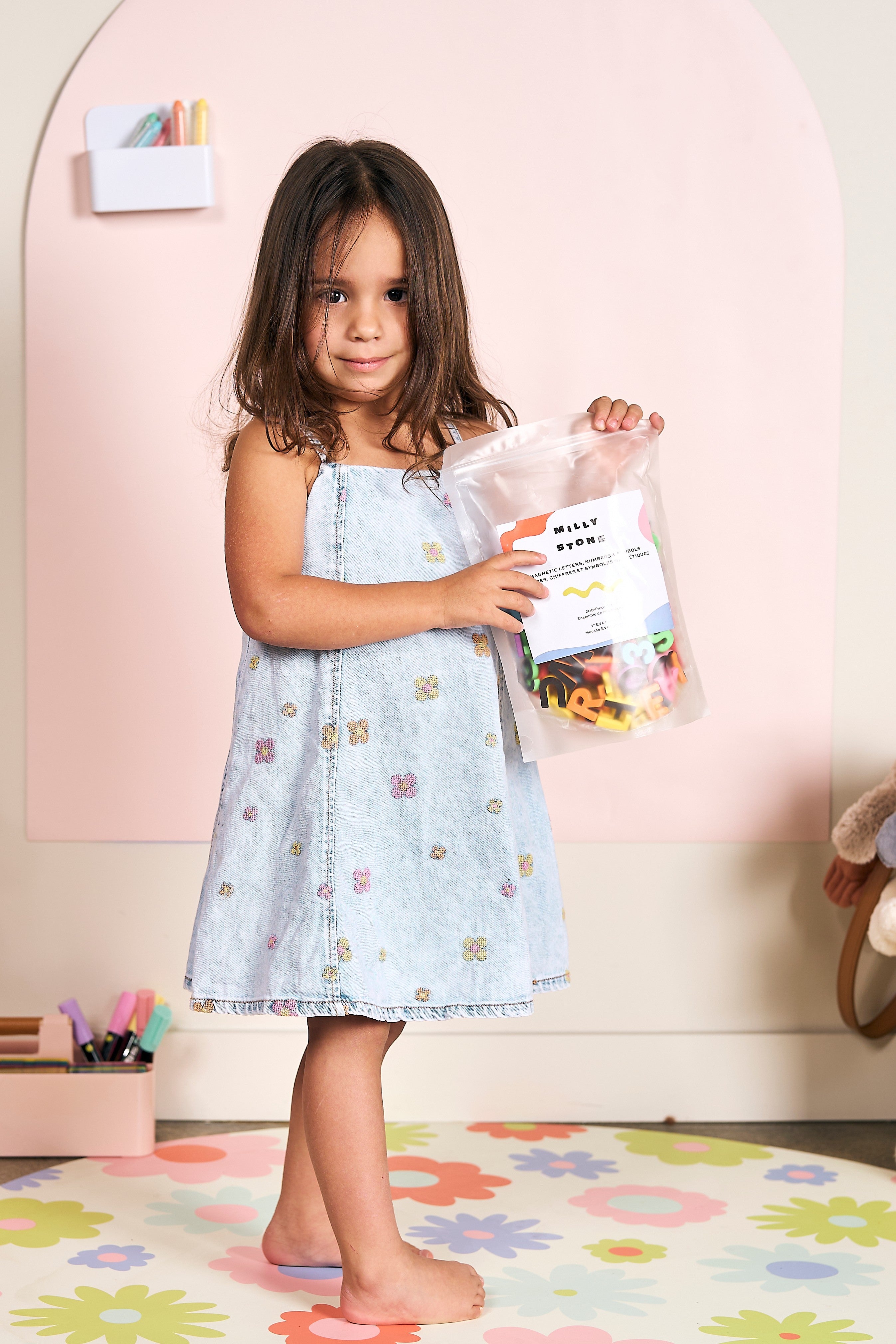 Magnetic Letters, Numbers & Symbols Set - Rainbow