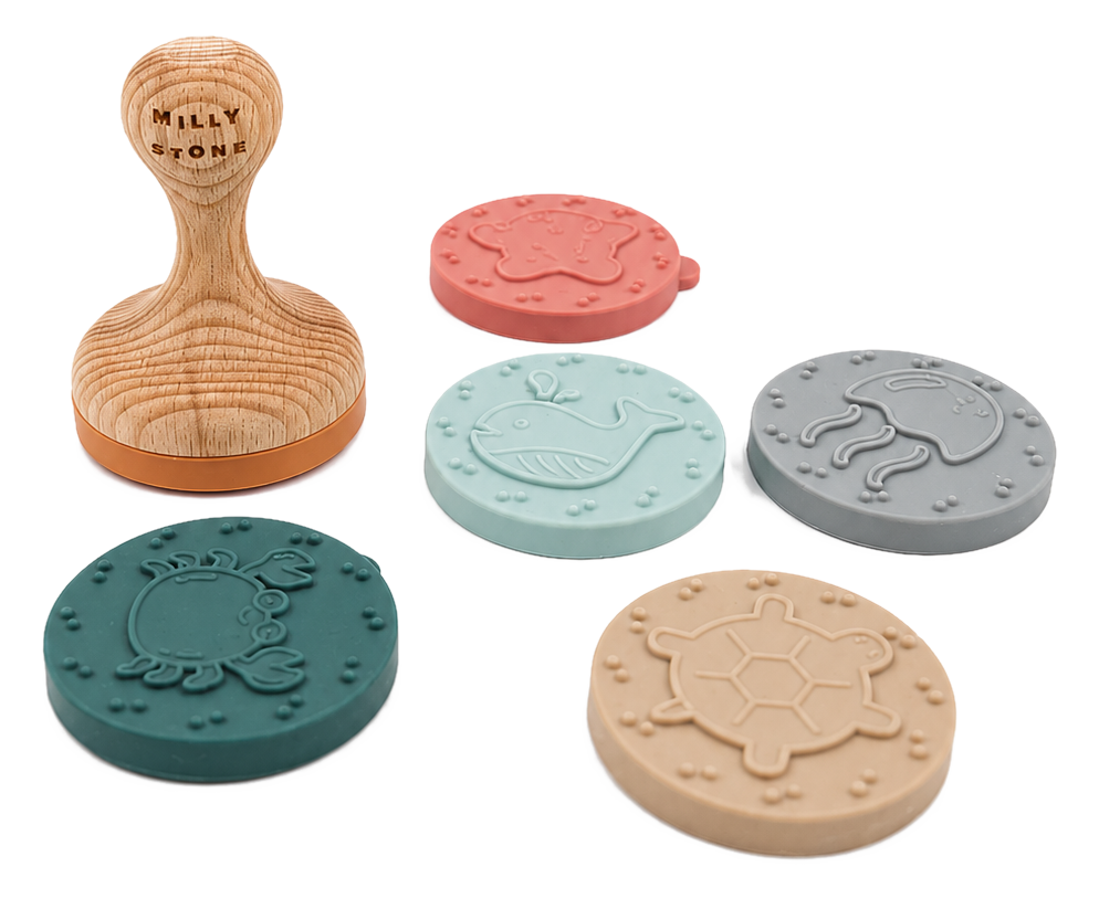 Silicone Sea Friends Stamp Set