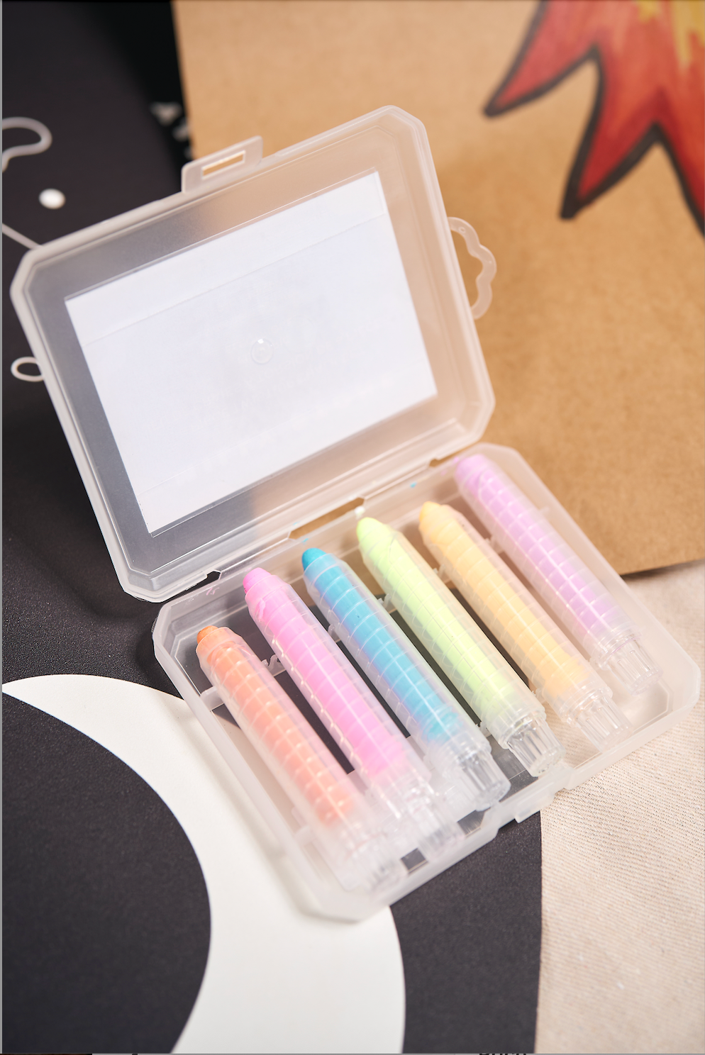 6-Piece Twist-up Chalk Set - Electric
