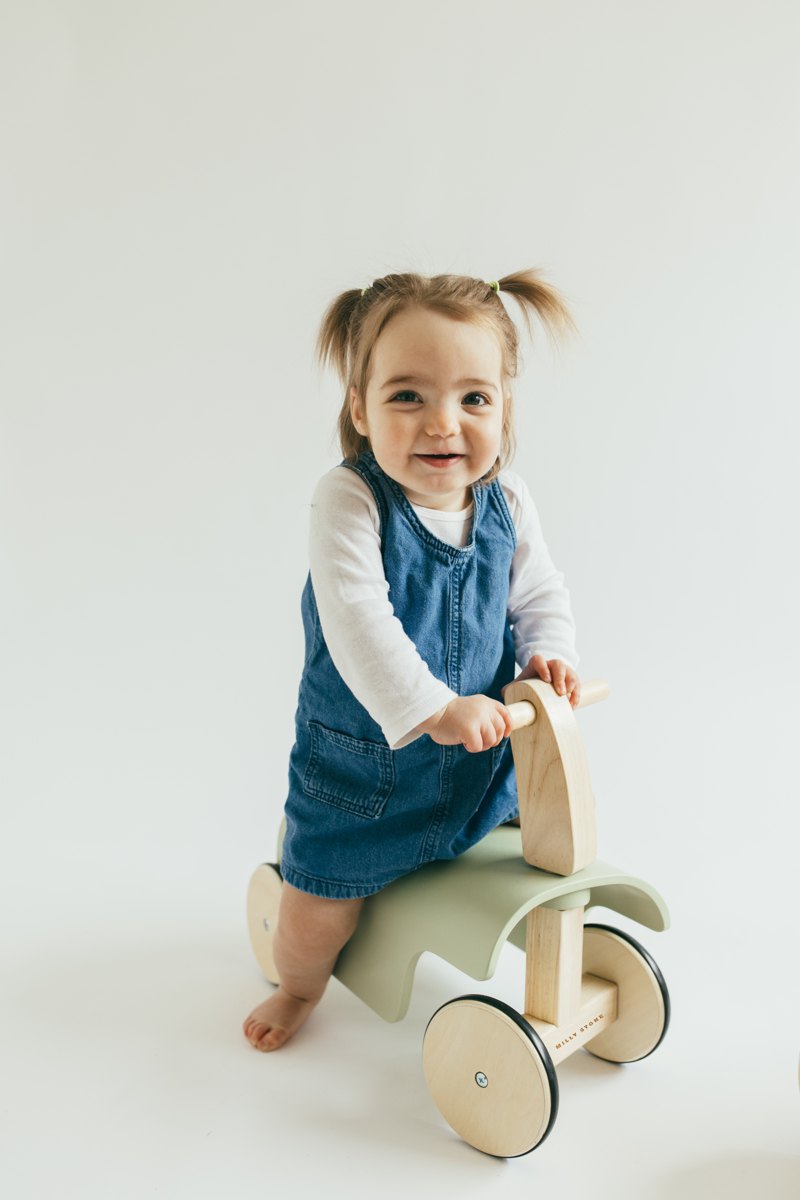 Ride-on Balance Car – Sage Green lifestyle