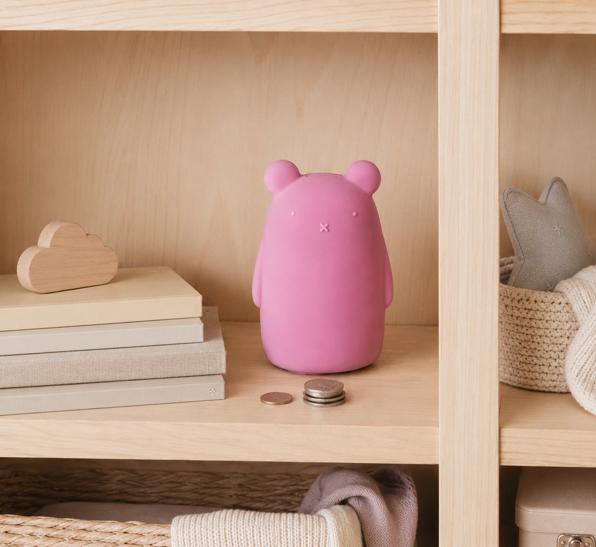 Silicone Piggy Bank - Bear