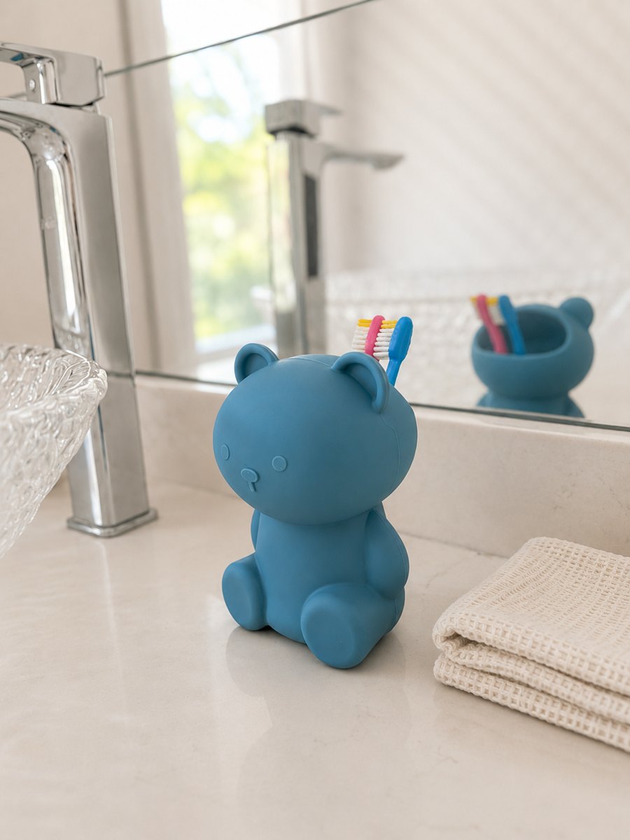 Silicone Toothbrush Holder - Bear