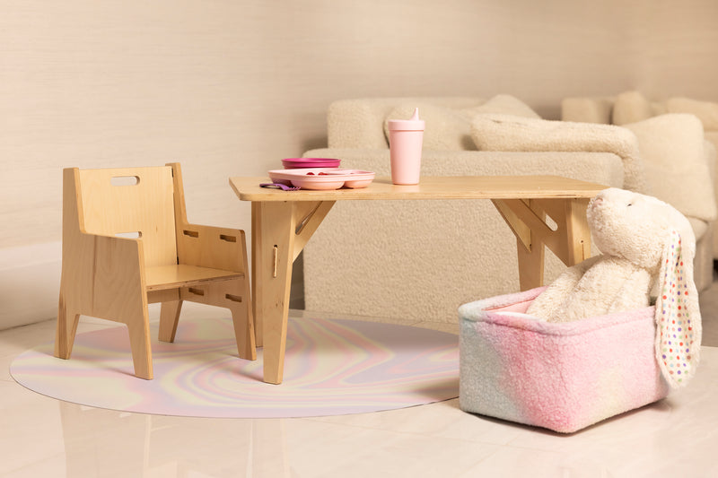 Catch All Mat for Mealtime & Playtime Mess - Aura