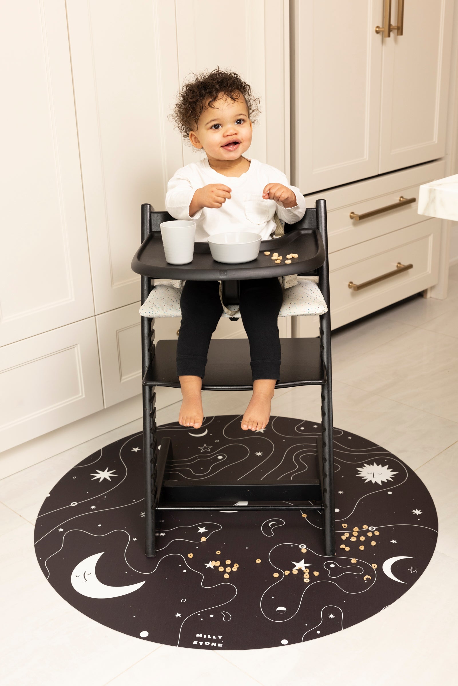 Catch All Mat for Mealtime & Playtime Mess - Constellation