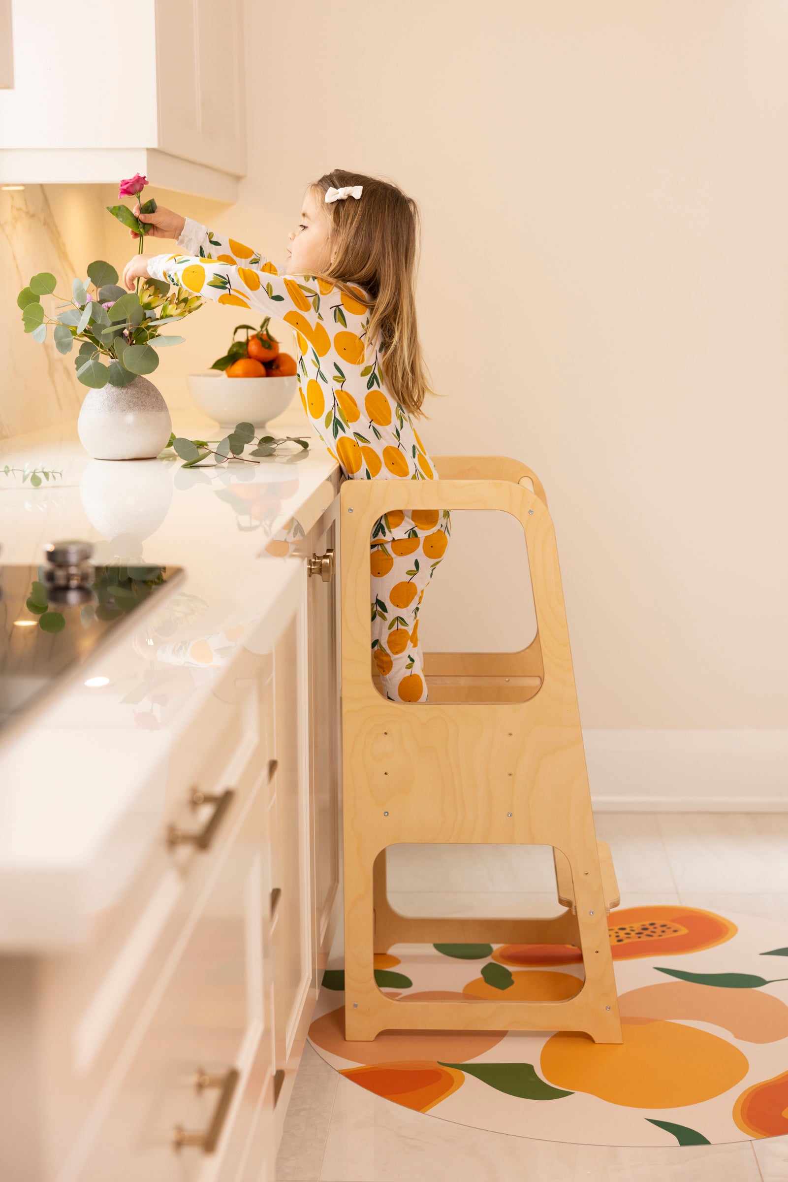 Catch All Mat for Mealtime & Playtime Mess - Juicy Fruit