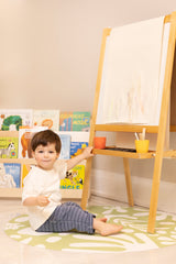Catch All Mat for Mealtime & Playtime Mess - Leafy Green