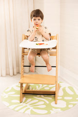 Catch All Mat for Mealtime & Playtime Mess - Leafy Green