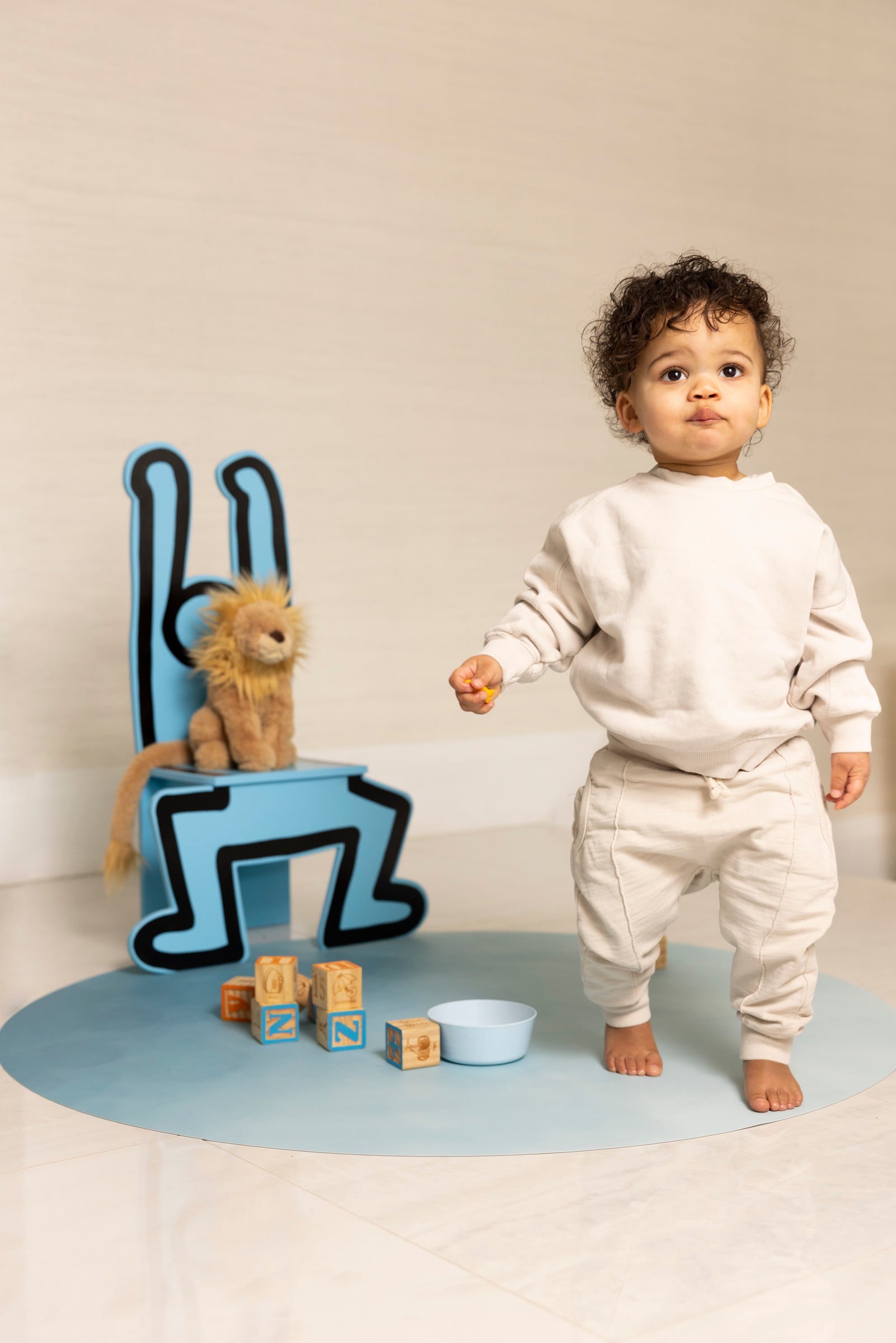 Catch All Mat for Mealtime & Playtime Mess - Ocean